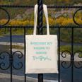 Introvert But Willing To Discuss Calligraphy Canvas Tote Bag