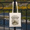 Introverted Book Club Member Anti Social Reader Canvas Tote Bag