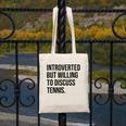 Introverted Tennis Player Tennis Introvert Canvas Tote Bag Introverted Tennis Player Tennis Introvert Canvas Tote Bag