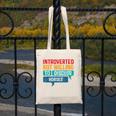 Introverted But Willing To Discuss Horses Canvas Tote Bag Introverted But Willing To Discuss Horses Canvas Tote Bag