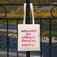 Introverted Willing To Discuss Papitese Introvert Canvas Tote Bag Introverted Willing To Discuss Papitese Introvert Canvas Tote Bag