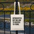 Introverted Yoyo Toy Player Yo-Yo Introvert Canvas Tote Bag Introverted Yoyo Toy Player Yo-Yo Introvert Canvas Tote Bag