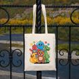Kidcore Aesthetic Retro Vibes Colorful Cartoon Nostalgia Canvas Tote Bag