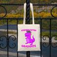 Kids Kindergarten Graduation Idea For Girls Dinosaur Canvas Tote Bag