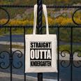 Kids Straight Outta Kindergarten Shirt Boy Girl Graduation Canvas Tote Bag
