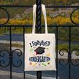 Kindergarten Graduation Shirt I Survived Kindergarten Canvas Tote Bag