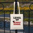 Level Up Middle School 5th Grade Graduation Canvas Tote Bag