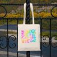 Library Book Fair Vibe Tie Dye School Reading Nostalgic Canvas Tote Bag