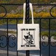 Life Is Short Buy The Book Skeleton Book Lover Reading Canvas Tote Bag