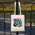 I Love The 70s Retro Cassette Roller Vinyl Disco Nostalgia Premium Tri-Blend Canvas Tote Bag