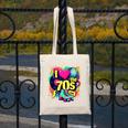 I Love The 70s Retro Cassette Roller Vinyl Nostalgia Vibes Premium Tri-Blend Canvas Tote Bag