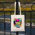 I Love The 70s Retro Cassette Roller Vinyl Nostalgia Vibes Canvas Tote Bag I Love The 70s Retro Cassette Roller Vinyl Nostalgia Vibes Canvas Tote Bag