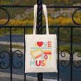 I Love 90's Music Retro Style Nostalgia Cassette 1990s Party Premium Tri-Blend Canvas Tote Bag