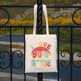 I Love 90's Music Retro Style Nostalgia Cassette 1990s Party Canvas Tote Bag