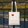 I Love My Introvert Aunt I Heart My Introvert Aunt Canvas Tote Bag