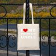 I Love My Introvert Uncle I Heart My Introvert Uncle Canvas Tote Bag