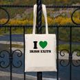 I Love Irish Exits St Patrick's Day Introvert Party Canvas Tote Bag