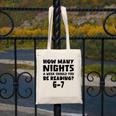How Many Nights A Week Should You Be Reading 6-7 Book Lover Premium Tri-Blend Canvas Tote Bag