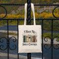 I Have No Shelf Control Book Lover Pun Reader Humor Canvas Tote Bag