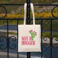 Not a Hugger Sarcastic Introvert Cactus Theme Women Canvas Tote Bag