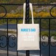Nurse's Dad Father Nursing School Graduation Canvas Tote Bag