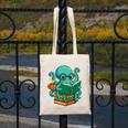 Octopus Reading Book Reading Bookworm Reader Canvas Tote Bag