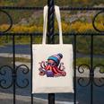 Octopus Reading Book Kraken Book Lover Canvas Tote Bag