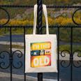 Im This Old Retro 80s 90s VHS Cassette Floppy Disk Nostalgia Canvas Tote Bag