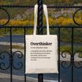 Overthinker Definition Anxiety Introvert Personality Premium Tri-Blend Canvas Tote Bag
