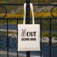 Peace Out Second Grade Last Day Of School Graduation Kids Canvas Tote Bag