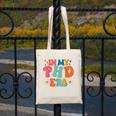 In My Phd Era Groovy Phd Graduation Future Doctor Canvas Tote Bag