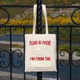 Please Be Patient With Me I'm From The 1900s Grandma Grandpa Premium Canvas Tote Bag