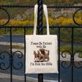 Please Be Patient With Me I'm From The 1900s Horse Wagon 90s Canvas Tote Bag