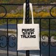 Please Stop Talking Sarcastic Introvert Humor Canvas Tote Bag Please Stop Talking Sarcastic Introvert Humor Canvas Tote Bag