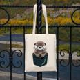 Pocket Otter Lover Introvert Cute Animal Fun Surprise Canvas Tote Bag Pocket Otter Lover Introvert Cute Animal Fun Surprise Canvas Tote Bag