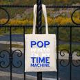 Pop Music Becomes a Time Machine Nostalgia Sound Quote Canvas Tote Bag