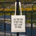 Pretend Introvert Introverted Apparel Canvas Tote Bag Pretend Introvert Introverted Apparel Canvas Tote Bag