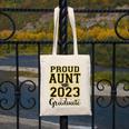 Proud Aunt Of A 2023 Graduate Family Matching Graduation Canvas Tote Bag