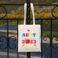 Proud Aunt Of 2023 Pre-K Graduate Senior Graduation Matching Canvas Tote Bag