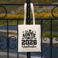 Proud Auntie Of Two 2026 Graduates Graduation Canvas Tote Bag