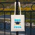 Proud Brother Of Two 2024 Graduates Twin Family Graduation Canvas Tote Bag