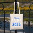 Proud Father Of 2023 College Graduate Family 23 Graduation Canvas Tote Bag
