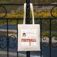 Proud Grandma Of a Football Senior 2026 Graduation Canvas Tote Bag