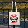Proud Mom Of a Lacrosse Senior 2022 Graduation Canvas Tote Bag