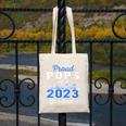 Proud Pops Of 2023 College Graduate Family 23 Graduation Canvas Tote Bag