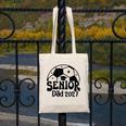 Proud Senior Dad Soccer Class Of 2027 Graduation Graduate Canvas Tote Bag