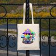 Psychedelic Alien Mushroom Nostalgia Groovy Vibe Hippie Canvas Tote Bag