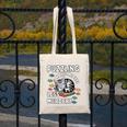 Puzzling Makes Me Feel Less Murdery Introvert Puzzle Cat Canvas Tote Bag