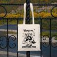 Raccoon Hang On Let Me Overthink This Introvert Canvas Tote Bag Raccoon Hang On Let Me Overthink This Introvert Canvas Tote Bag