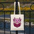 I Read Banned Books Axolotl Reading Canvas Tote Bag
